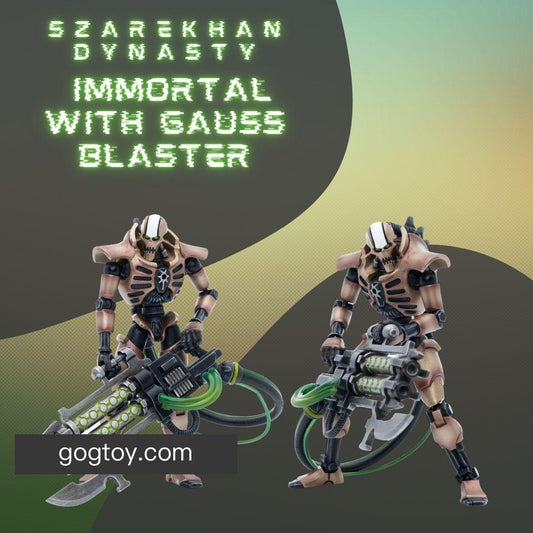 Szarekhan Dynasty lmmortal with Gauss Blaster