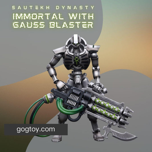 WH 40K-Necrons Sautekh Dynasty Immortal with Gauss Blaster