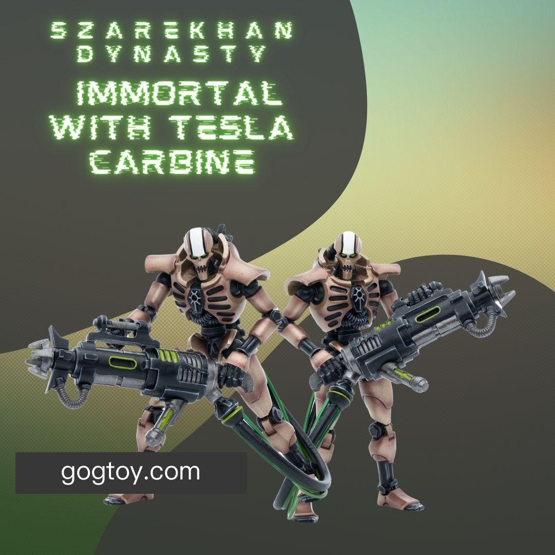 Necrons Szarekhan Dynasty lmmortal with Tesla Carbine