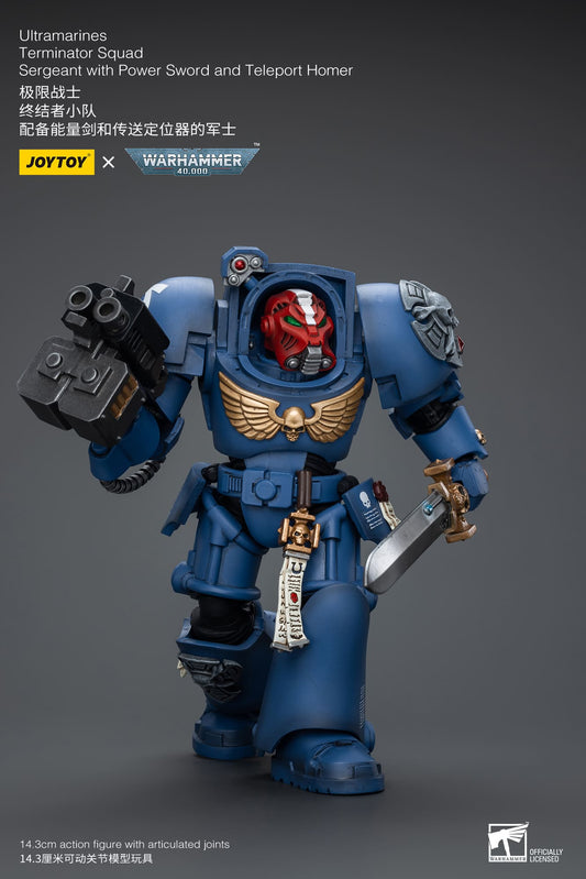 Ultramarines
Terminator Squad
Sergeant with Power Sword and Teleport Homer