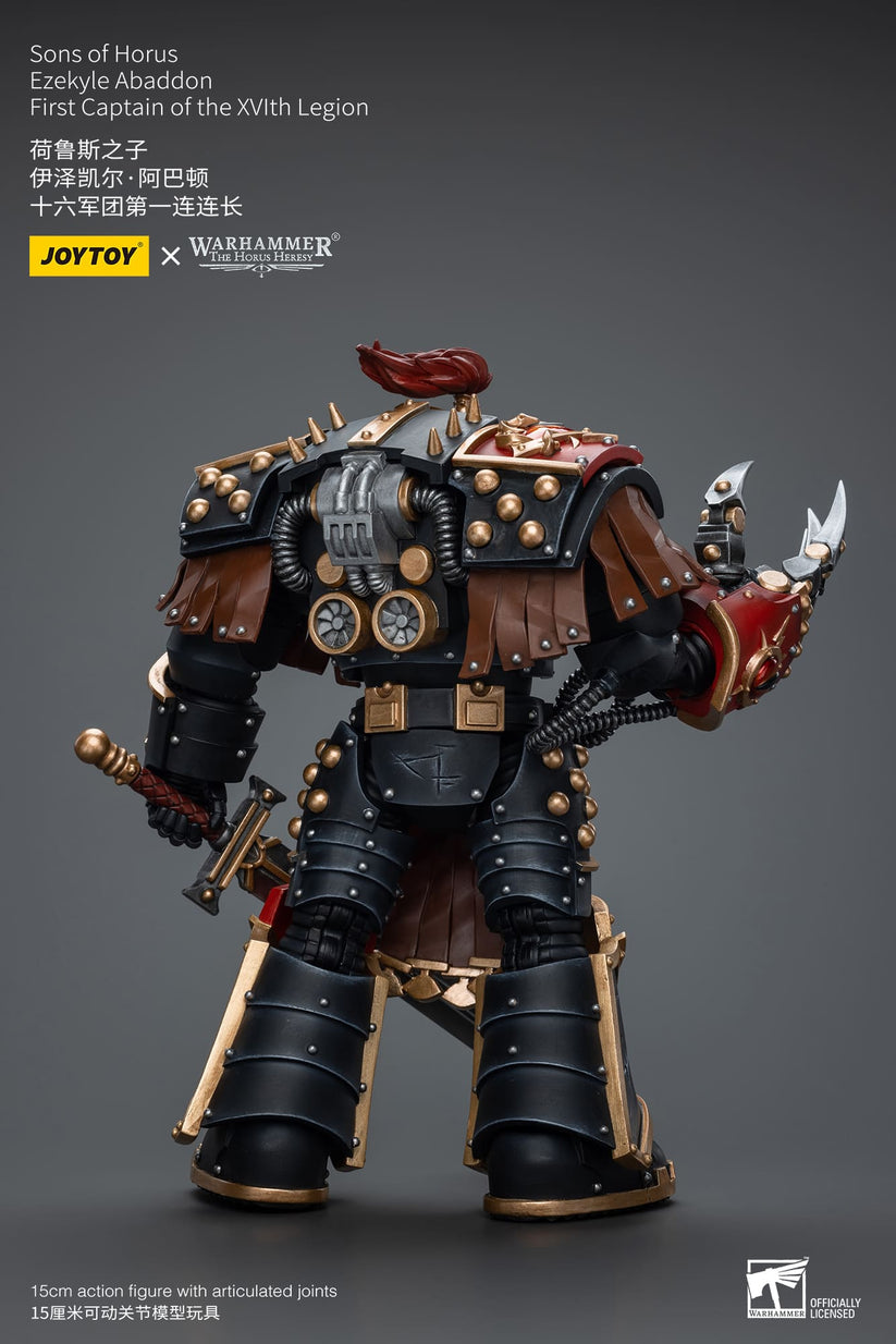 Warhammer: The Horus Heresy Sons of Horus Ezekyle Abaddon, First Captain of the XVLth Legion 1/18 Scale Action Figure