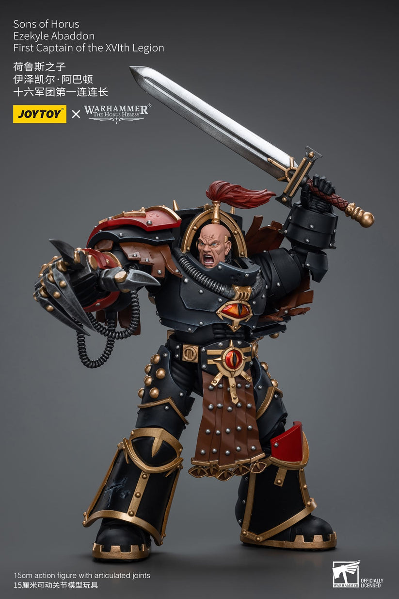 Warhammer: The Horus Heresy Sons of Horus Ezekyle Abaddon, First Captain of the XVLth Legion 1/18 Scale Action Figure