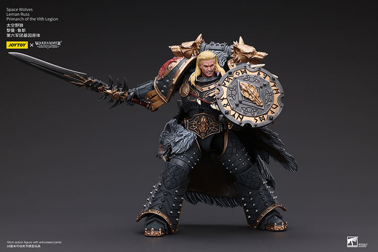 Warhammer: The Horus Heresy Space Wolves Leman Russ, Primarch of the VIth Legion 1/18 Scale Action Figure