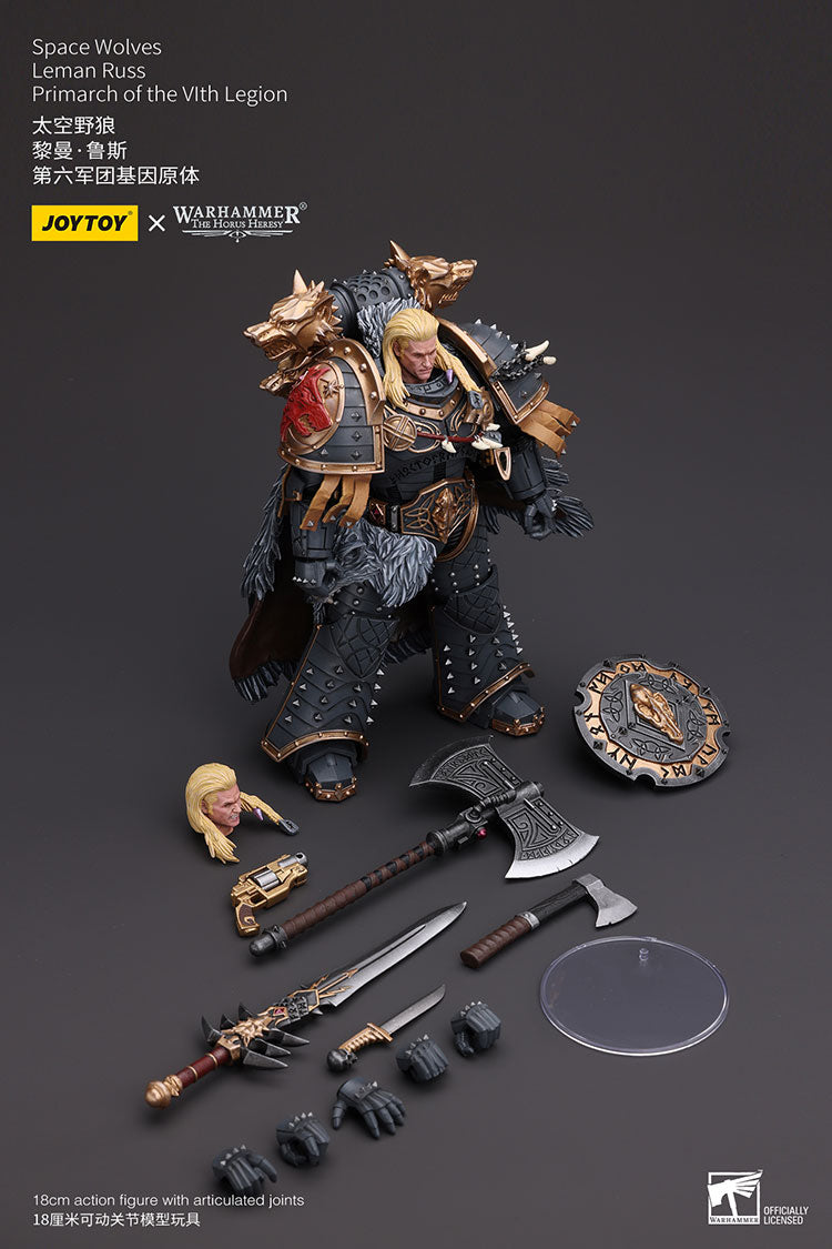 Warhammer: The Horus Heresy Space Wolves Leman Russ, Primarch of the VIth Legion 1/18 Scale Action Figure