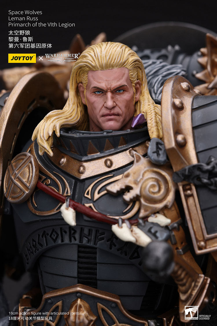 Warhammer: The Horus Heresy Space Wolves Leman Russ, Primarch of the VIth Legion 1/18 Scale Action Figure