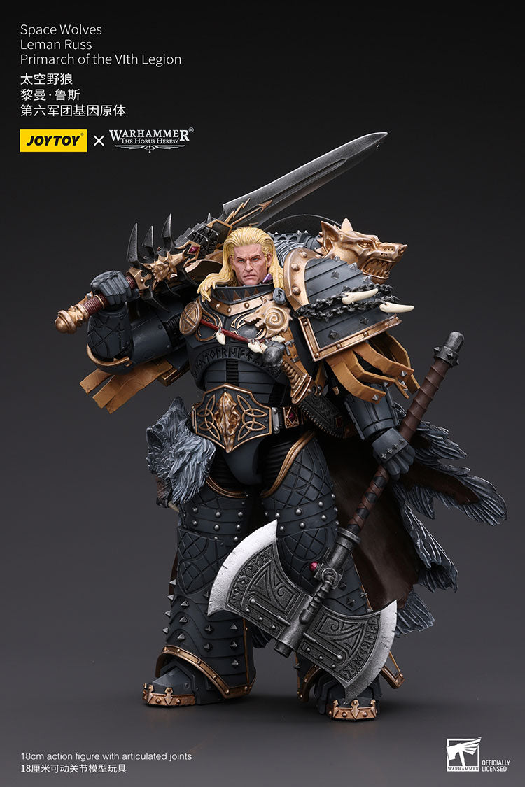 Warhammer: The Horus Heresy Space Wolves Leman Russ, Primarch of the VIth Legion 1/18 Scale Action Figure