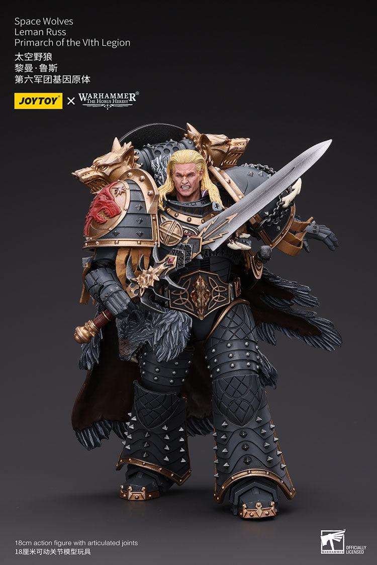 Warhammer: The Horus Heresy Space Wolves Leman Russ, Primarch of the VIth Legion 1/18 Scale Action Figure