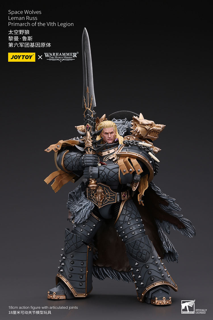 Warhammer: The Horus Heresy Space Wolves Leman Russ, Primarch of the VIth Legion 1/18 Scale Action Figure