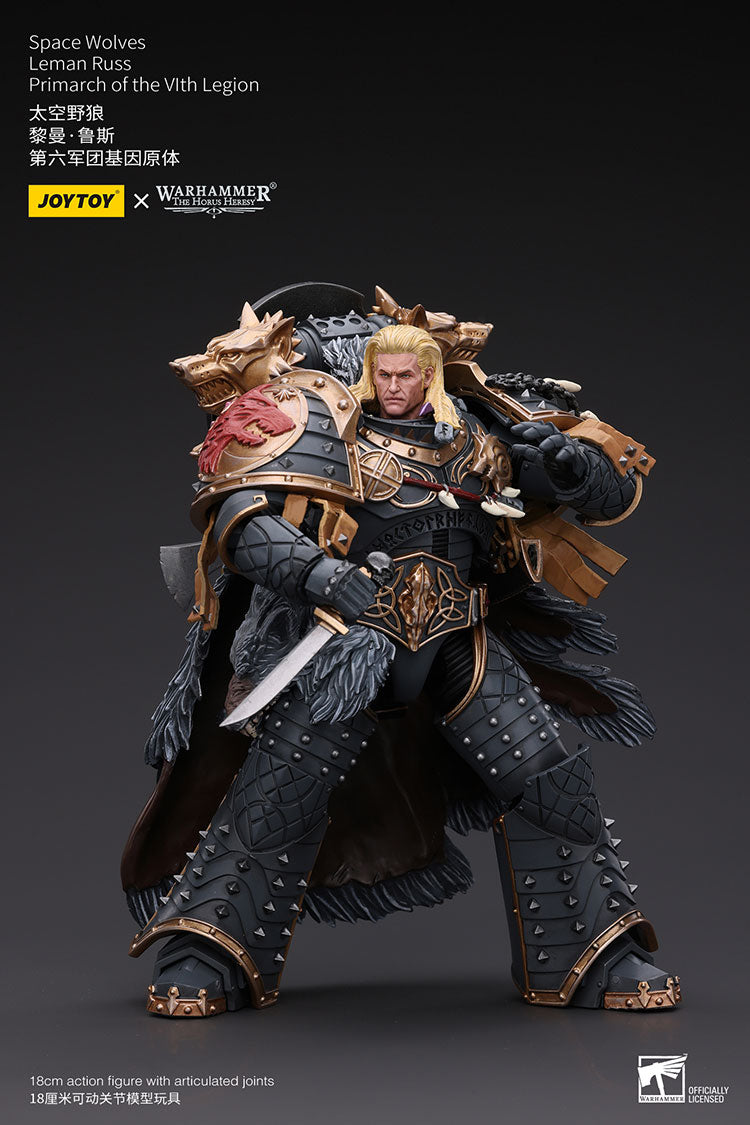 Warhammer: The Horus Heresy Space Wolves Leman Russ, Primarch of the VIth Legion 1/18 Scale Action Figure