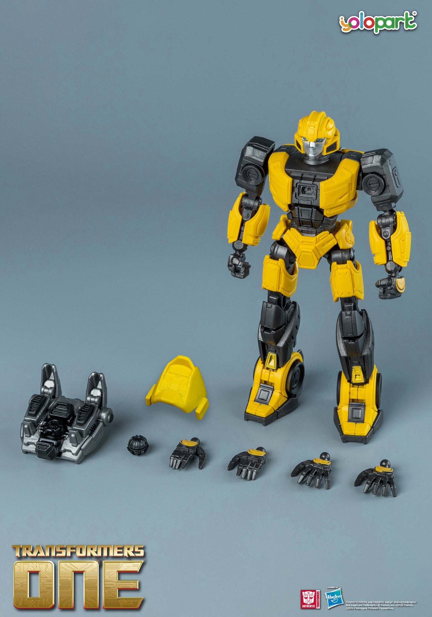 Bumblebee Transformers One Toy (B-127) - 4.92 Inch Highly Articulated Cog-Less Action Figure for Boys and Girls Ages 8 and Up