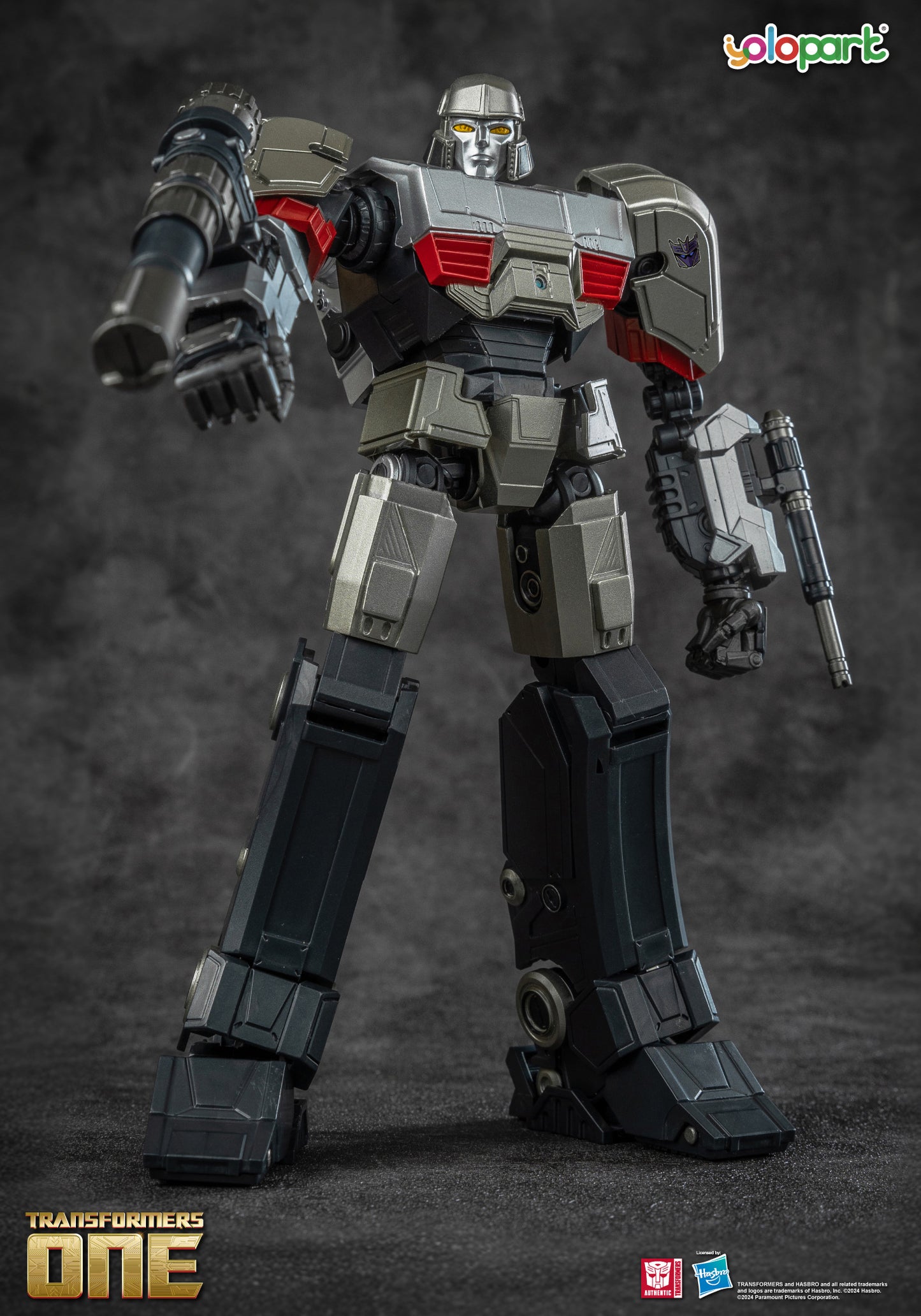 Transformers One Megatron (D-16) Cogged Mode - 7.87 Inch Highly Articulated Action Figure, Non-Converting Collectible Toy for Ages 8 and Up