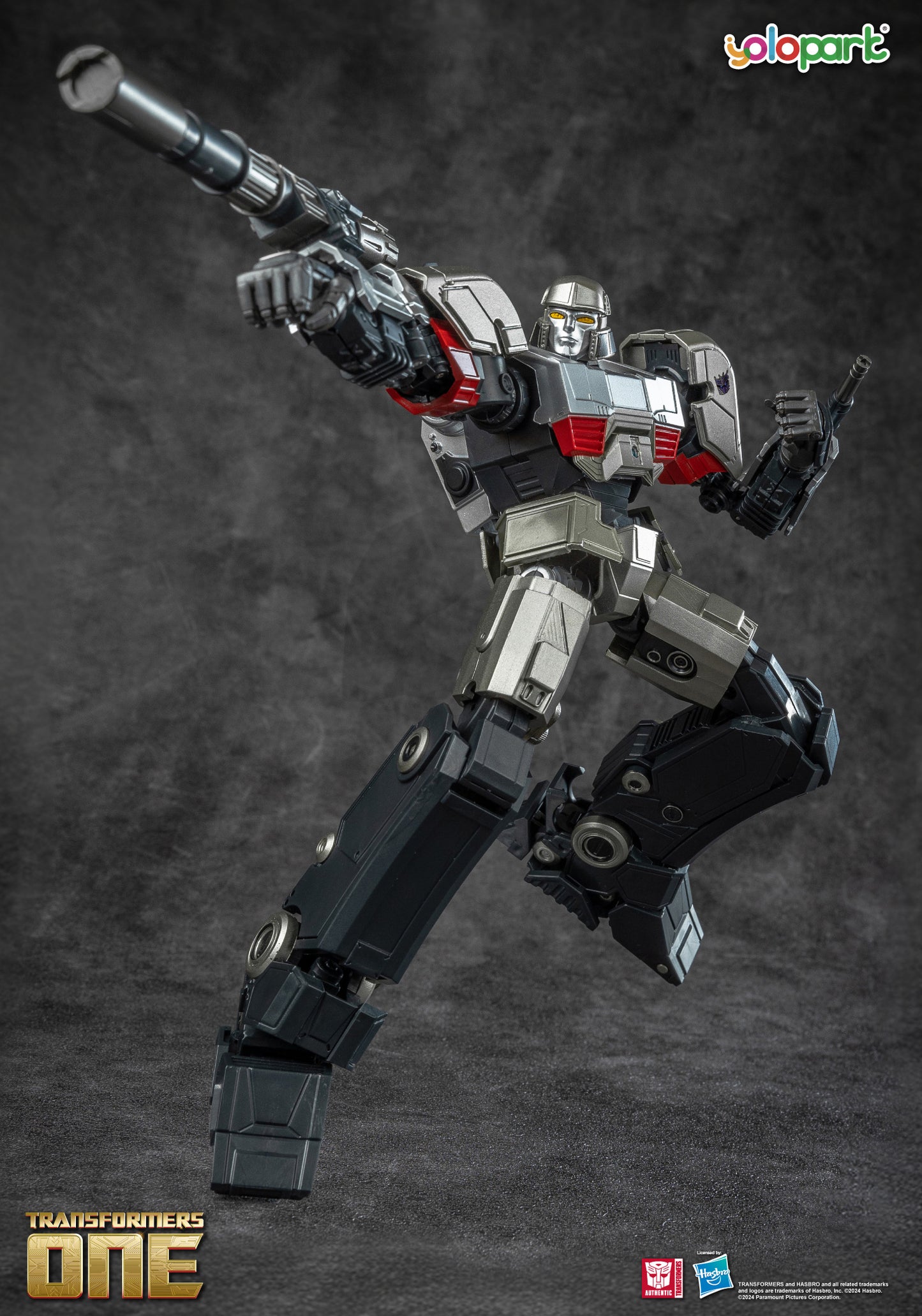 Transformers One Megatron (D-16) Cogged Mode - 7.87 Inch Highly Articulated Action Figure, Non-Converting Collectible Toy for Ages 8 and Up