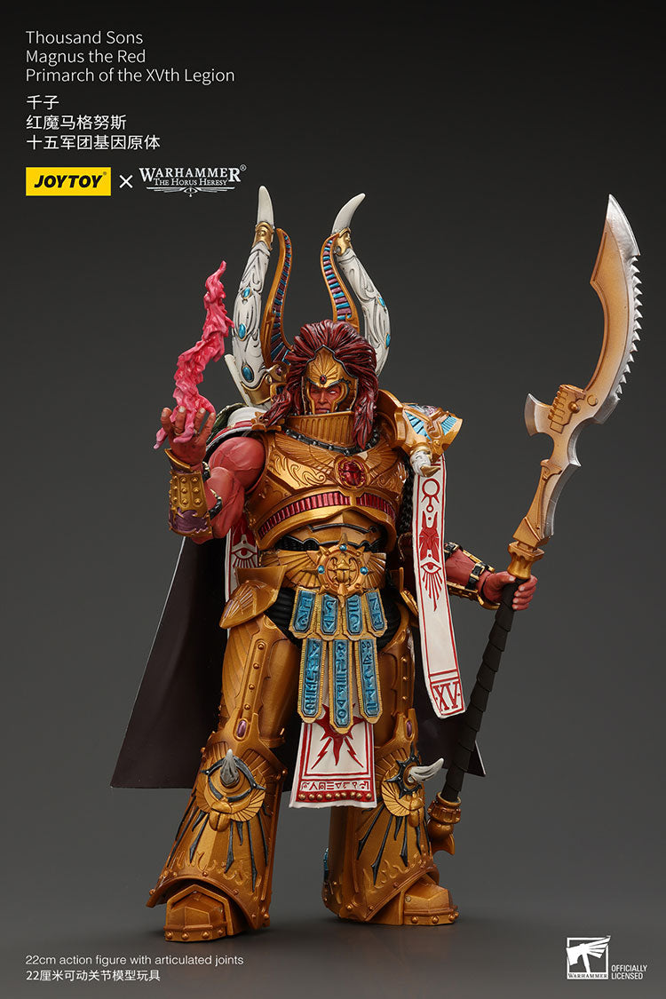 Warhammer: The Horus Heresy Thousand Sons Magnus the Red, Primarch of the XVth Legion 1/18 Scale Action Figure