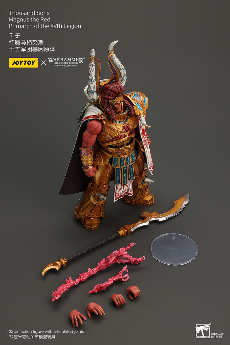 Warhammer: The Horus Heresy Thousand Sons Magnus the Red, Primarch of the XVth Legion 1/18 Scale Action Figure