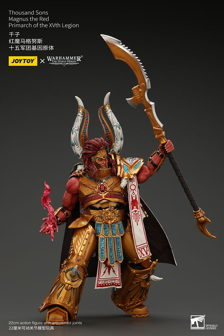 Warhammer: The Horus Heresy Thousand Sons Magnus the Red, Primarch of the XVth Legion 1/18 Scale Action Figure