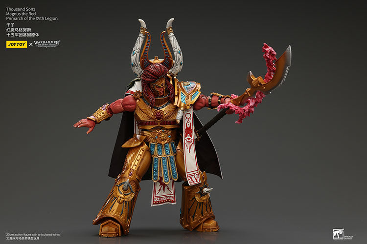 Warhammer: The Horus Heresy Thousand Sons Magnus the Red, Primarch of the XVth Legion 1/18 Scale Action Figure