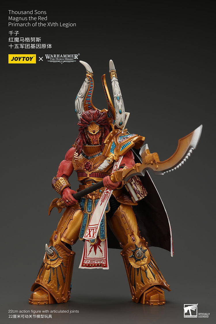 Warhammer: The Horus Heresy Thousand Sons Magnus the Red, Primarch of the XVth Legion 1/18 Scale Action Figure